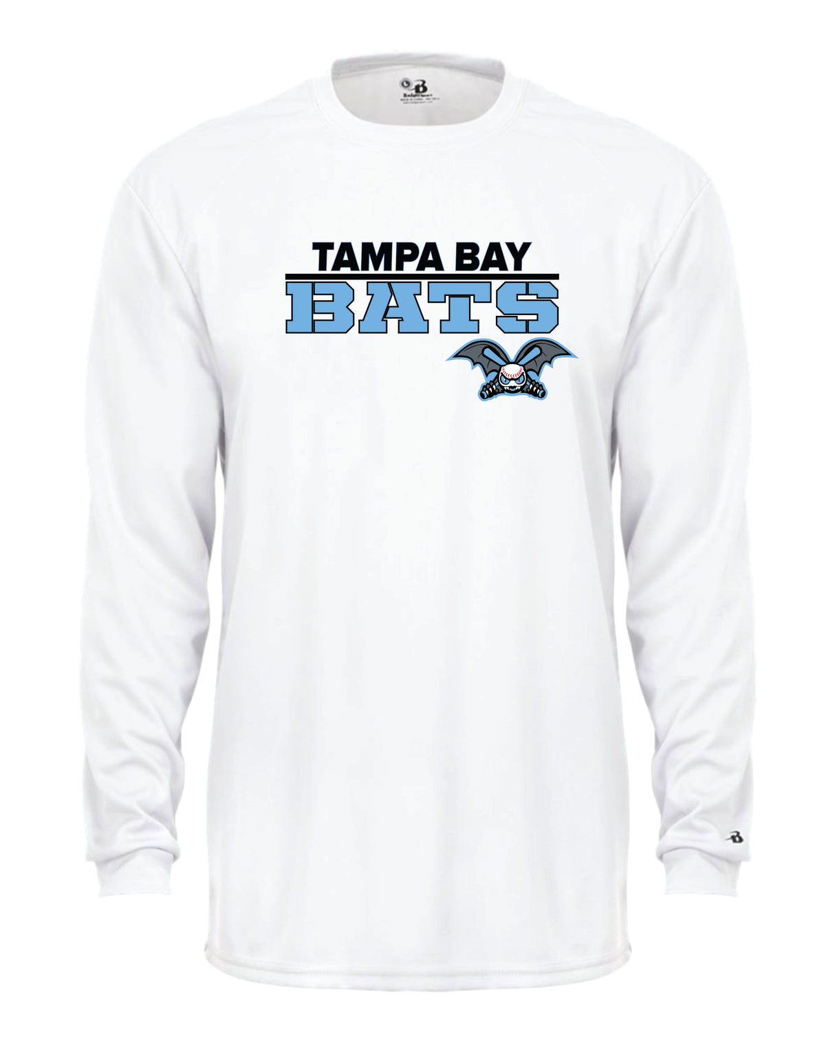 Tampa Bay Bats Long Sleeve Badger Dri Fit Shirt