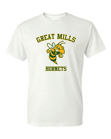 Great Mills Short Sleeve T-Shirt 50/50 Blend Hornets