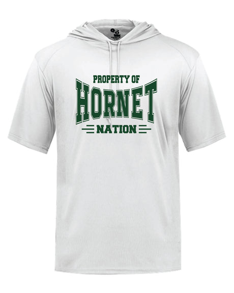 Great Mills Badger SS Hooded Shirt Hornet Nation - WOMEN