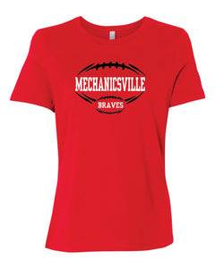 Mechanicsville Braves Women's Bella and Canvas Short Sleeve Relaxed Fit Round Neck