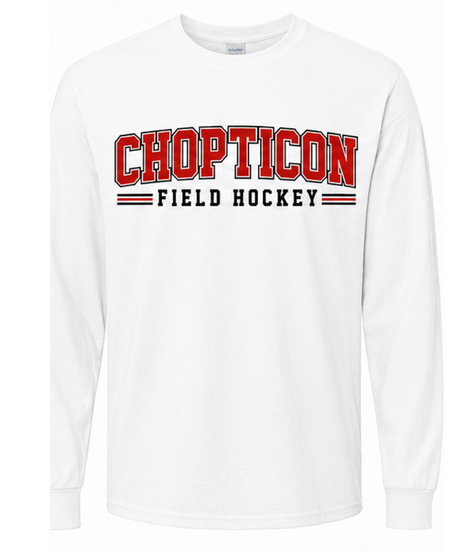 Chopticon Field Hockey Cotton/poly  50/50 Long Sleeve Shirt