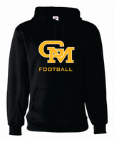 Great Mills Football Badger hoodie in black with new GM logo