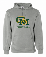 Great Mills Football Badger hoodie in gray with new GM logo