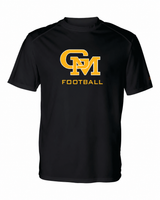 Great Mills Football Badger short sleeve in black with new GM logo