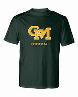 Great Mills Football Badger short sleeve in green with new GM logo