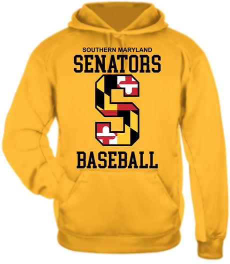 SENATORS  Badger Dri-Fit Hoodie Big S Design YOUTH