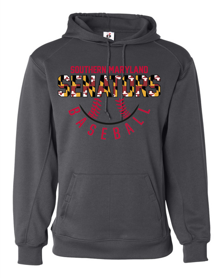 Senators Badger Dri-Fit Hoodie Half Ball Design