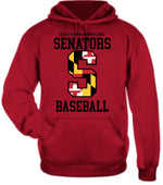 Load image into Gallery viewer, SENATORS  Badger Dri-Fit Hoodie Big S Design YOUTH
