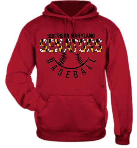 Senators Badger Dri-Fit Hoodie Half Ball Design