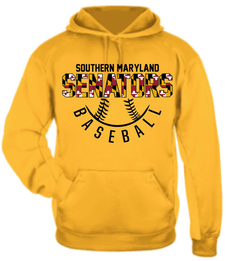 Senators Badger Dri-Fit Hoodie Half Ball Design