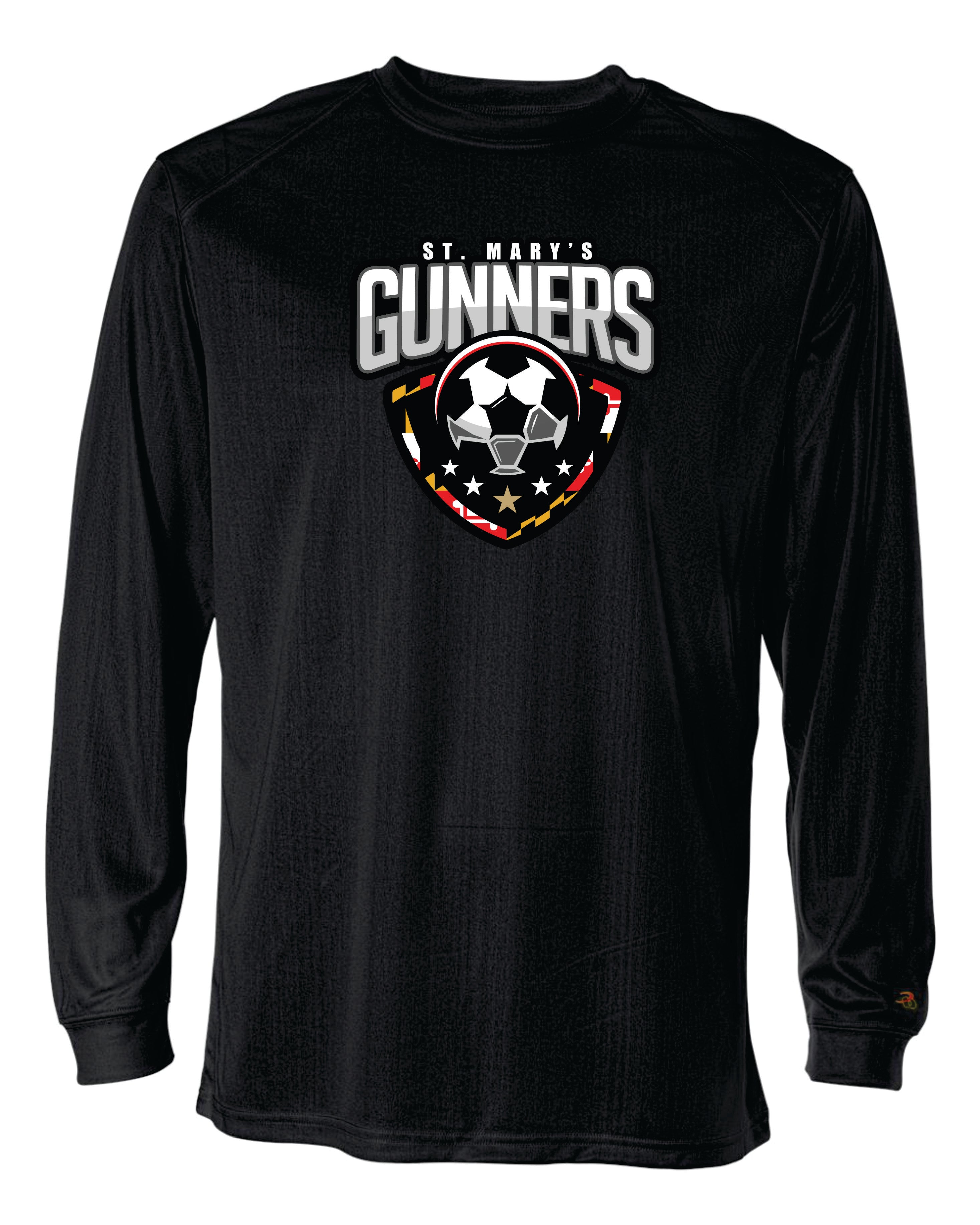 Gunners Long Sleeve Badger Dri Fit Shirt-WOMEN