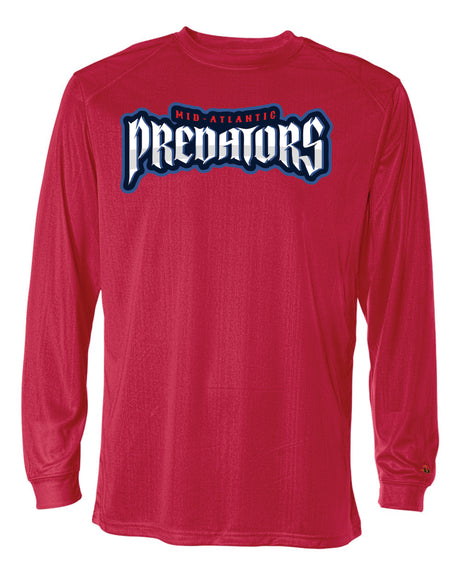 Predators Long Sleeve Badger Dri Fit Shirt