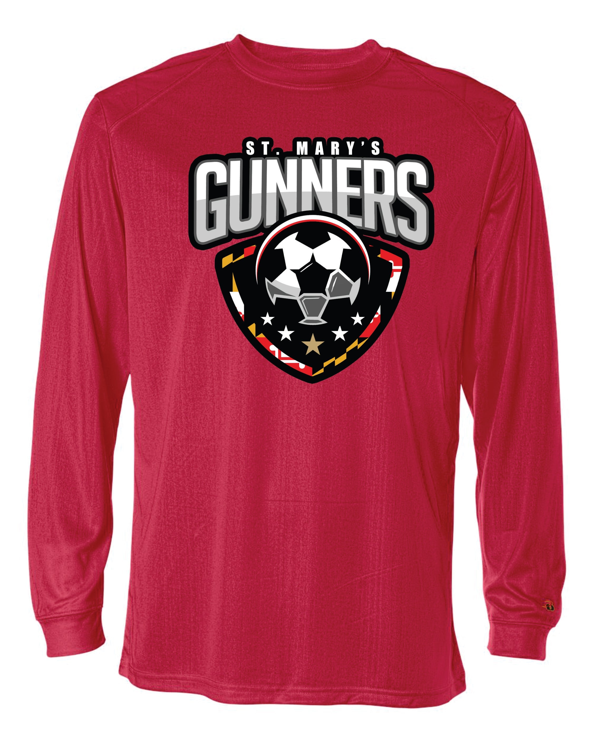 Gunners Long Sleeve Badger Dri Fit Shirt-WOMEN