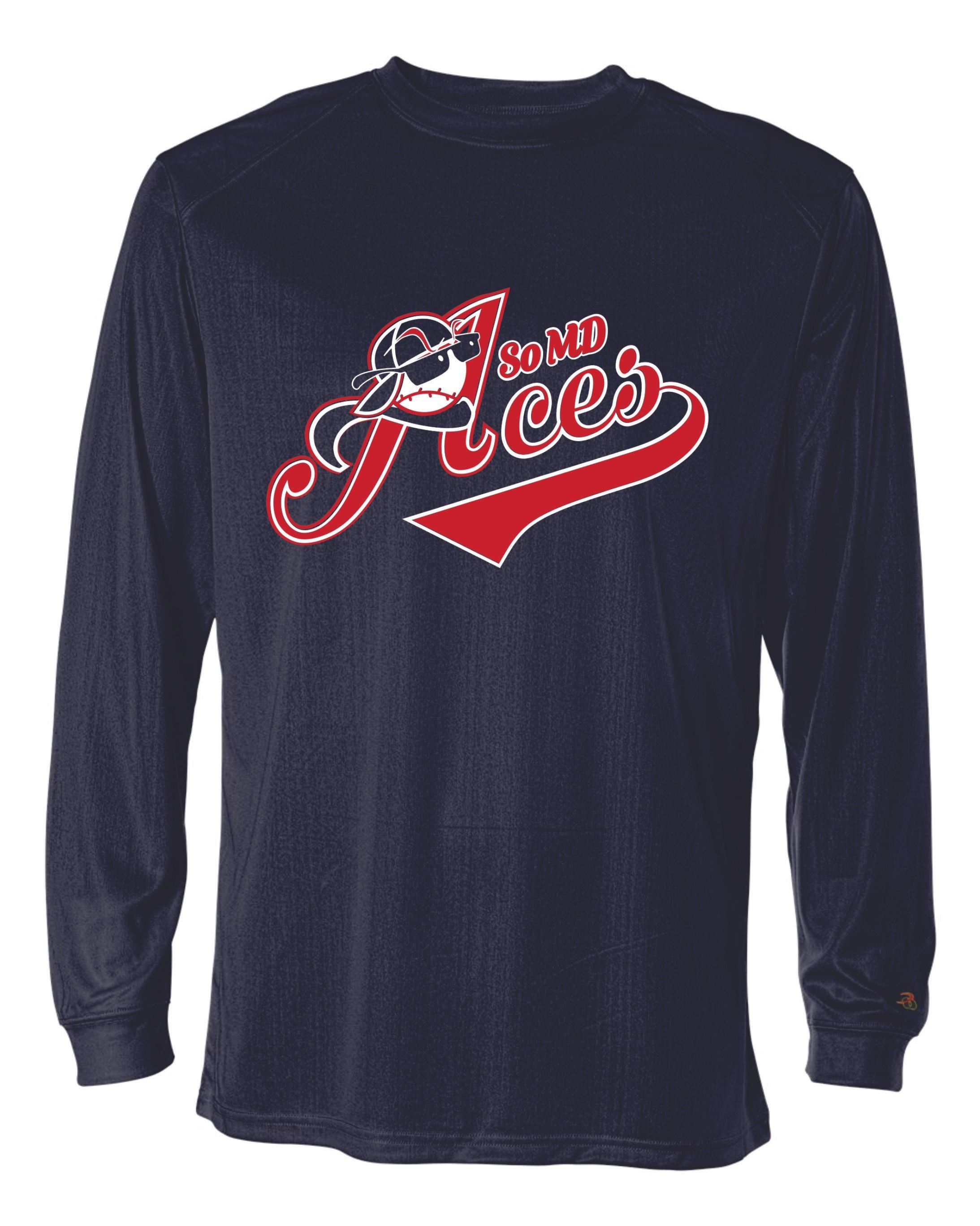 Aces Long Sleeve Badger Dri Fit Shirt YOUTH