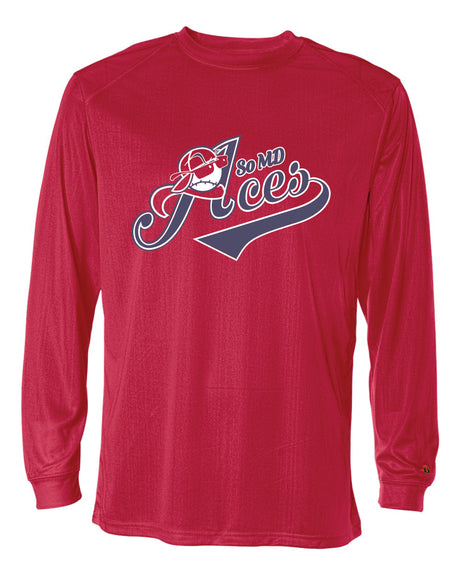 Aces Long Sleeve Badger Dri Fit Shirt