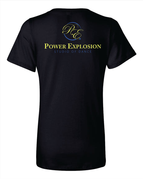 Power Explosion Short Sleeve V Neck Womens