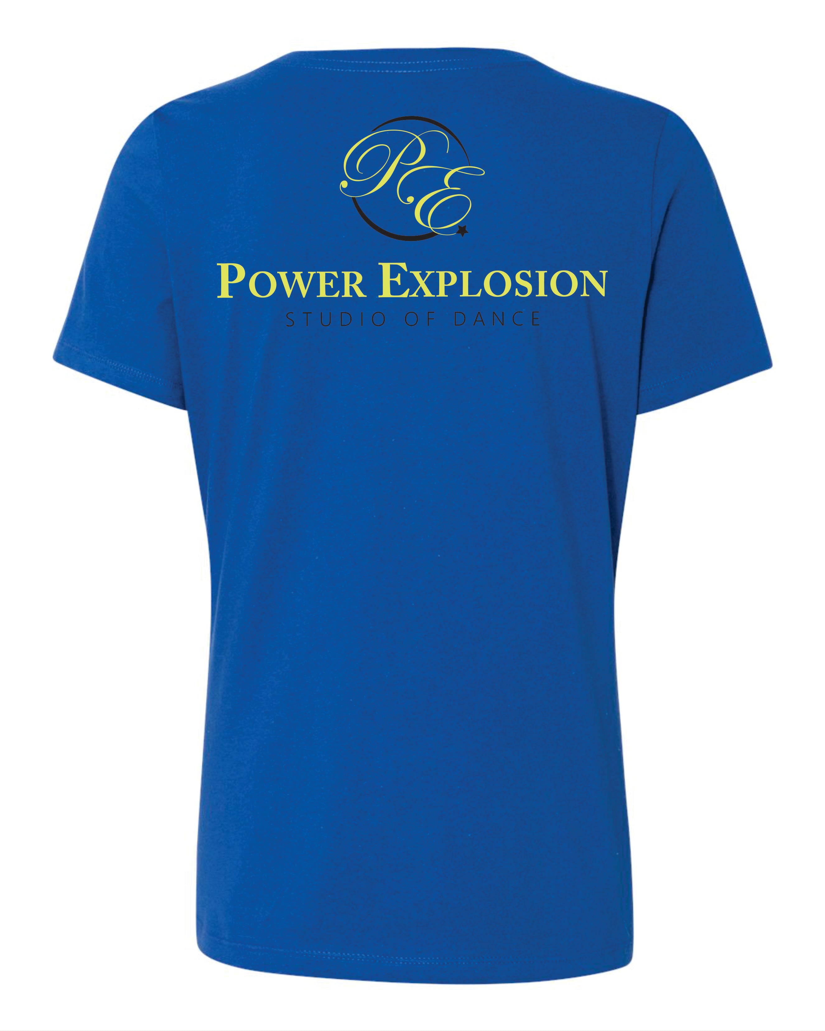 Power Explosion Short Sleeve V Neck Womens