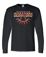 Senators Long Sleeve T-shirt Half Ball Design