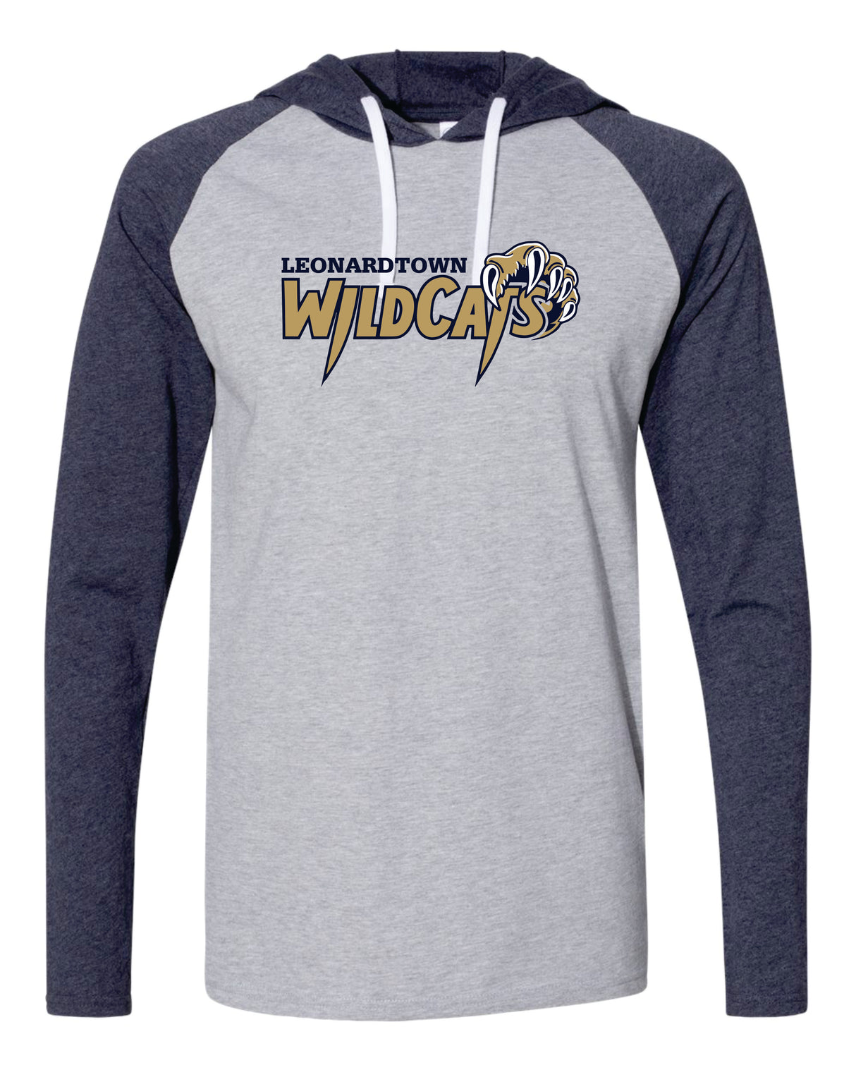 Leonardtown Wildcats Raglan Hoodie T-shirt