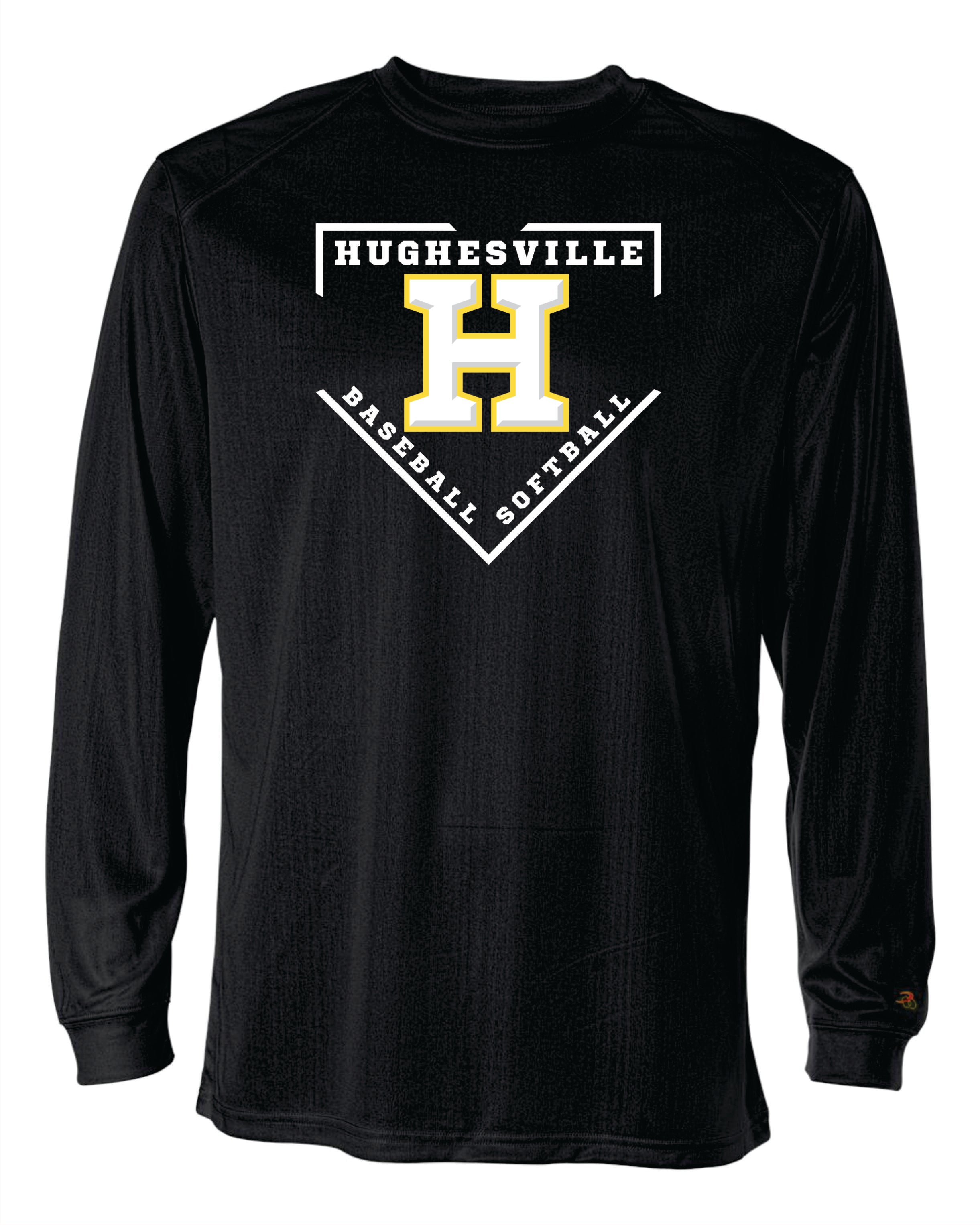 Hughesville LL Long Sleeve Badger Dri Fit Shirt Adult