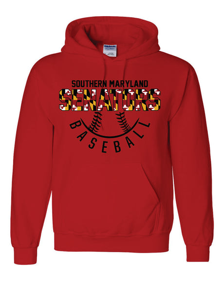 Senators 50/50 Hoodie  Half Ball Design