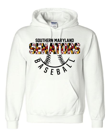 Senators 50/50 Hoodie  Half Ball Design