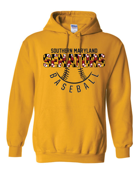 Senators 50/50 Hoodie  Half Ball Design