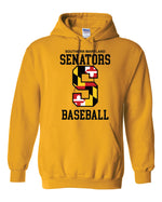 Load image into Gallery viewer, Senators  50/50 Hoodie BIG S Design - 5 colors available
