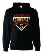 Load image into Gallery viewer, Senators Dri-Fit Hoodie Home Plate Design - YOUTH

