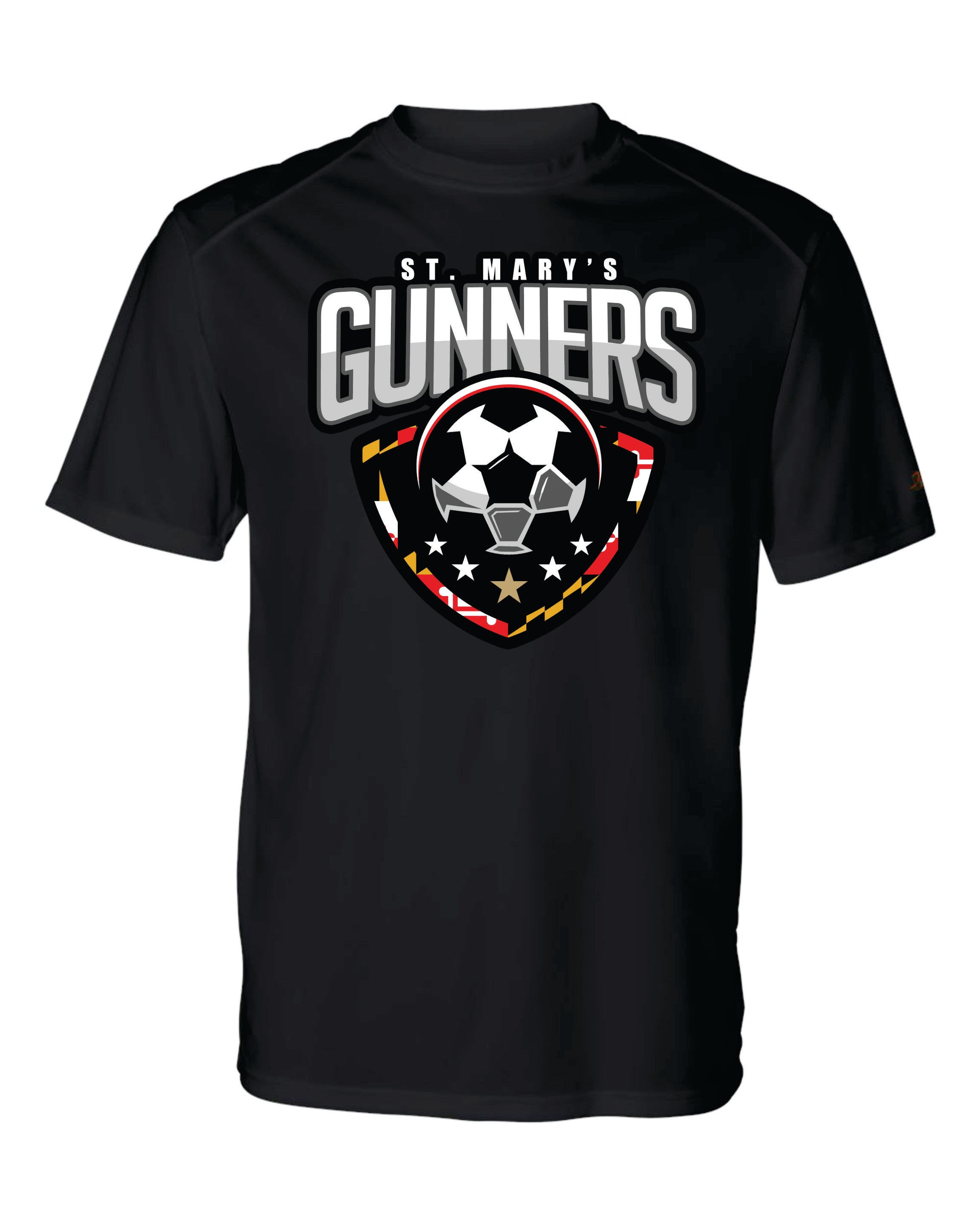 Gunners Short Sleeve Badger Dri Fit T shirt-YOUTH