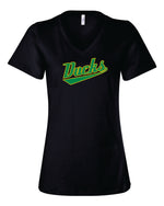 Load image into Gallery viewer, Ducks Women&#39;s Bella and Canvas Short Sleeve Relaxed Fit V-Neck
