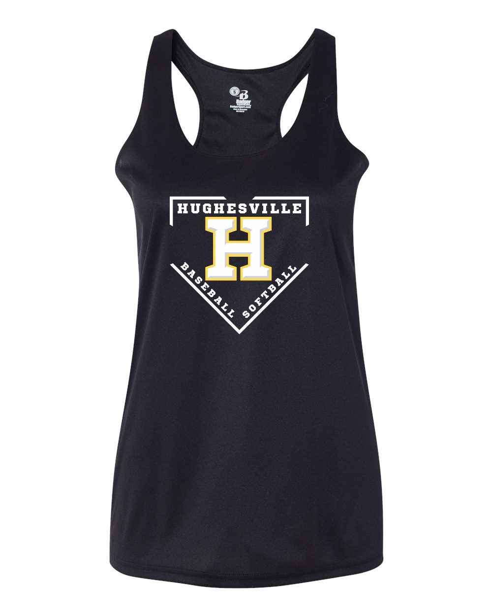 Hughesville Badger Dri Fit Racer Back Tank WOMEN